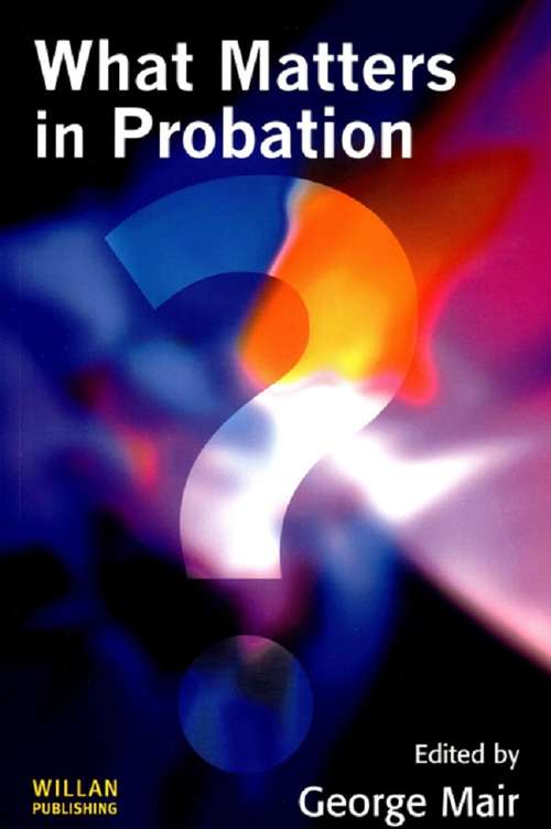 Book cover of What Matters in Probation
