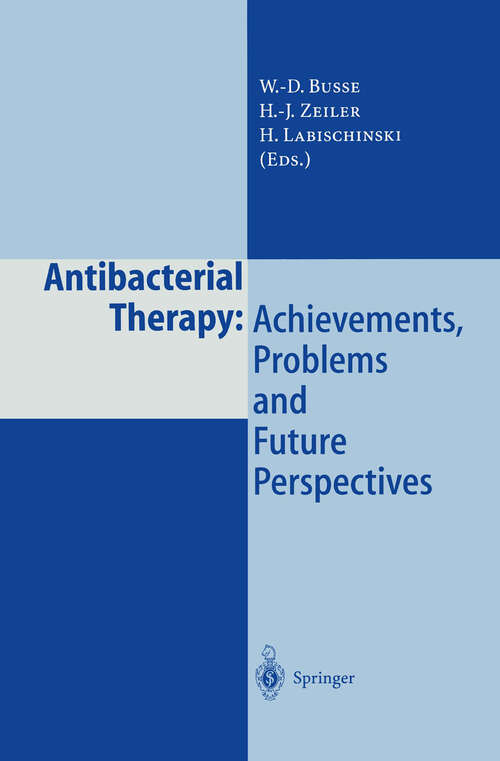 Book cover of Antibacterial Therapy: Achievements, Problems and Future Perspectives (1997)