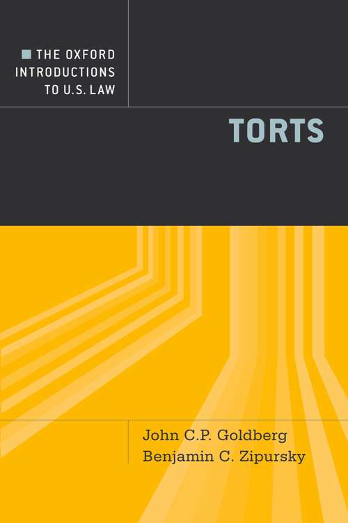Book cover of The Oxford Introductions to U.S. Law: Torts (5) (Oxford Introductions to U.S. Law)