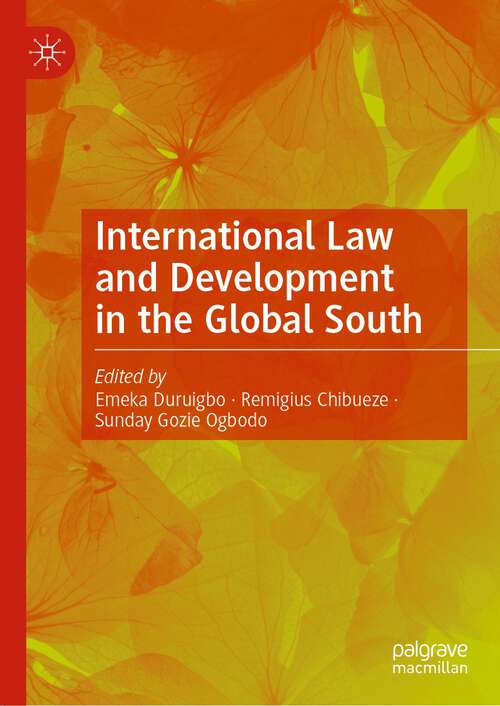 Book cover of International Law and Development in the Global South (1st ed. 2023)