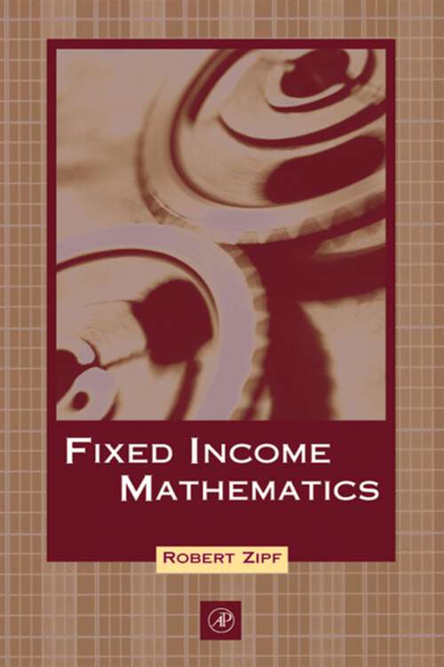 Book cover of Fixed Income Mathematics