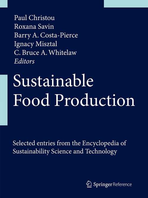 Book cover of Sustainable Food Production