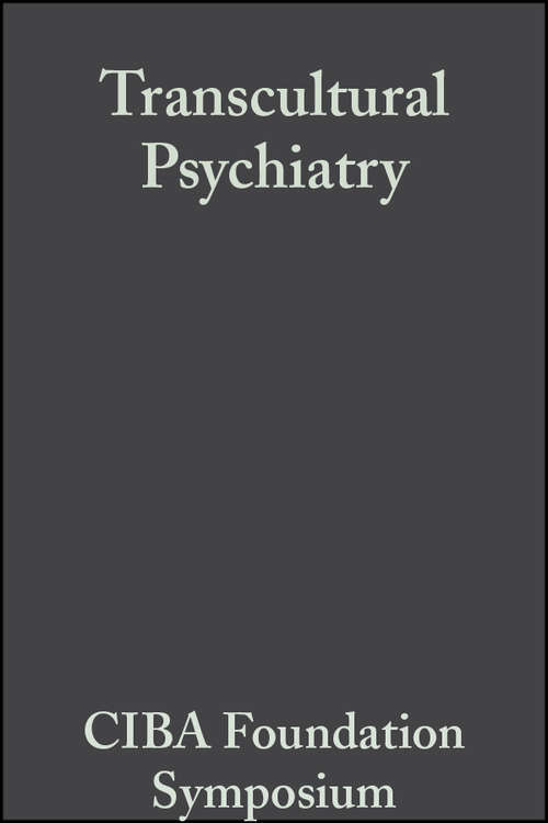 Book cover of Transcultural Psychiatry (Novartis Foundation Symposia #967)