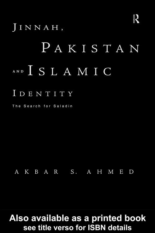 Book cover of Jinnah, Pakistan and Islamic Identity: The Search for Saladin