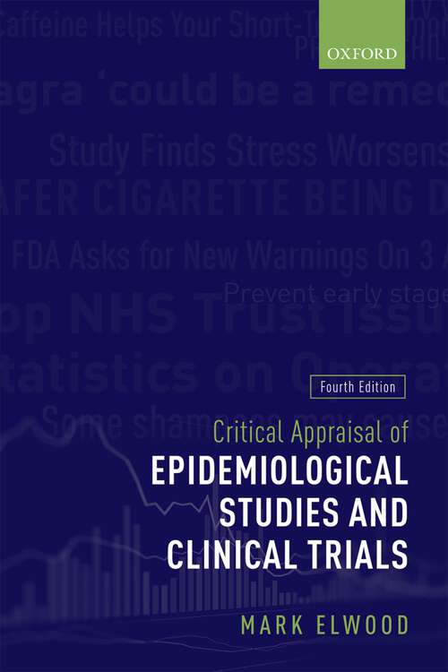 Book cover of Critical Appraisal of Epidemiological Studies and Clinical Trials