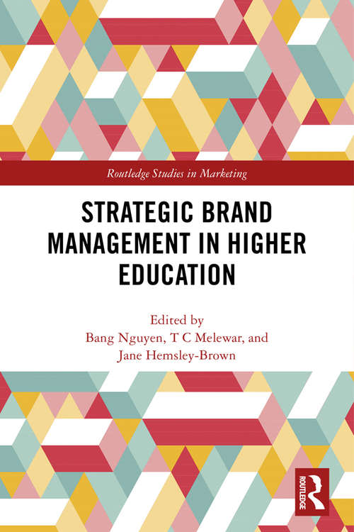 Book cover of Strategic Brand Management in Higher Education (PDF) (Routledge Studies in Marketing)