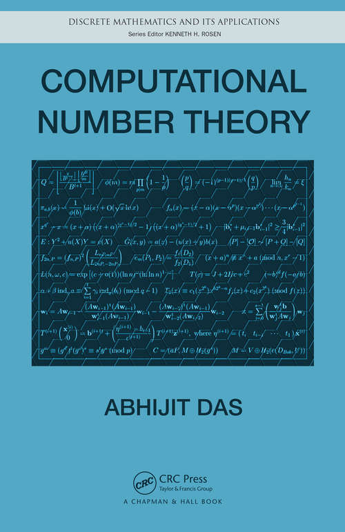 Book cover of Computational Number Theory (Discrete Mathematics And Its Applications Ser.)