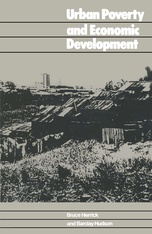 Book cover of Urban Poverty and Economic Development: A Case Study of Costa Rica (1st ed. 1981)