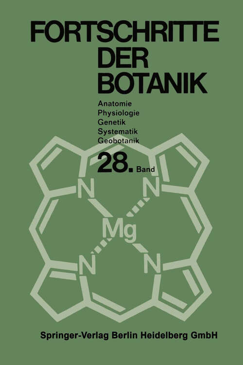 Book cover of Fortschritte der Botanik: Begründet von Fritz von Wettstein (1966) (Progress in Botany #28)
