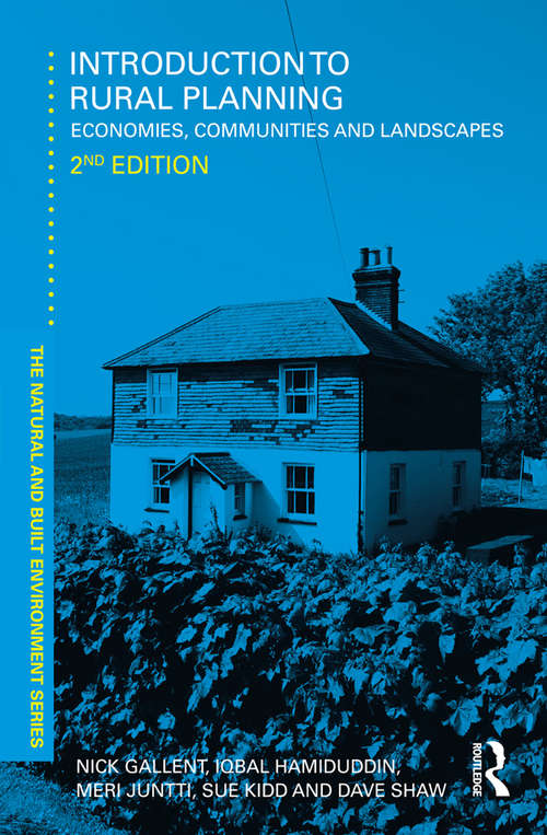 Book cover of Introduction to Rural Planning: Economies, Communities and Landscapes