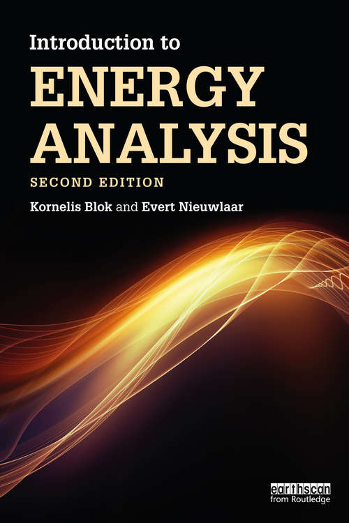 Book cover of Introduction to Energy Analysis (2)