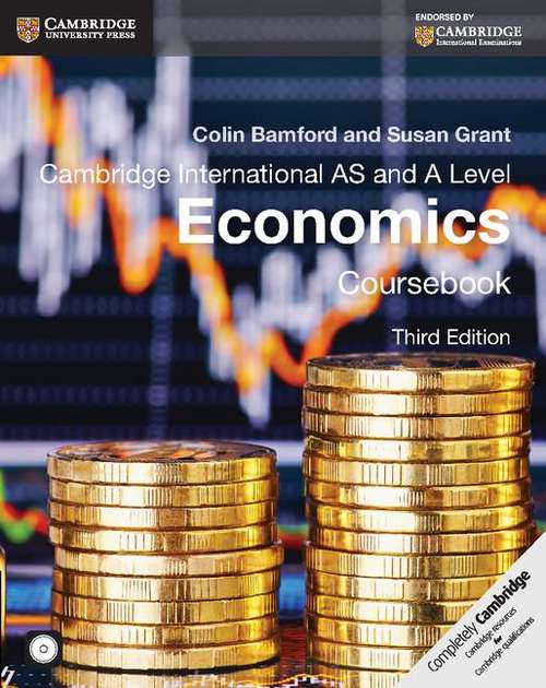 Book cover of Cambridge International As And A Level Economics Coursebook (PDF) ((3rd edition))