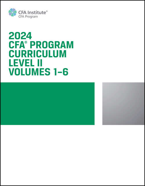 Book cover of 2024 CFA Program Curriculum Level II Box Set