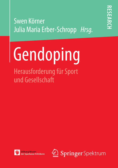 Book cover of Gendoping: Herausforderung für Sport und Gesellschaft (1. Aufl. 2016)