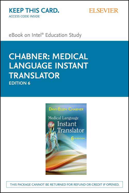 Book cover of Medical Language Instant Translator -- E-Book (4)