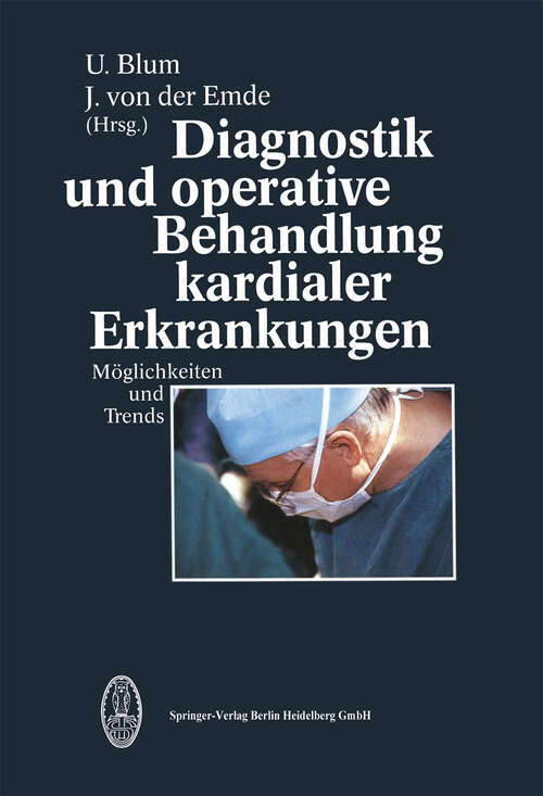 Book cover of Diagnostik und operative Behandlung kardialer Erkrankungen (1994)