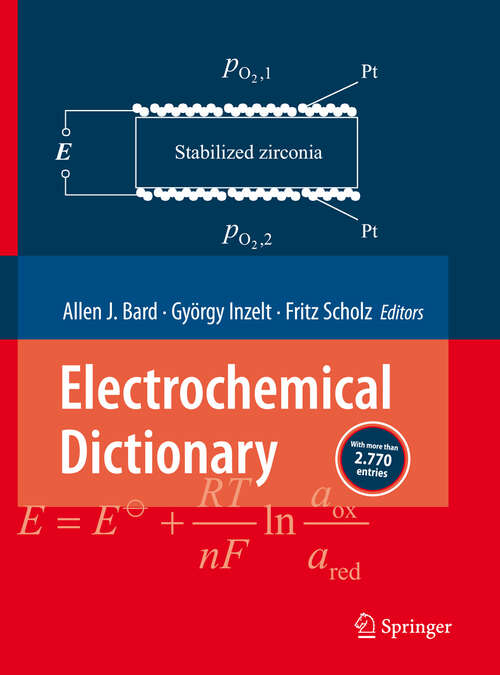 Book cover of Electrochemical Dictionary (2008)