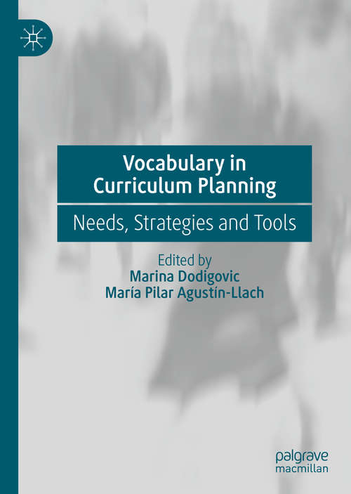 Book cover of Vocabulary in Curriculum Planning: Needs, Strategies and Tools (1st ed. 2020)