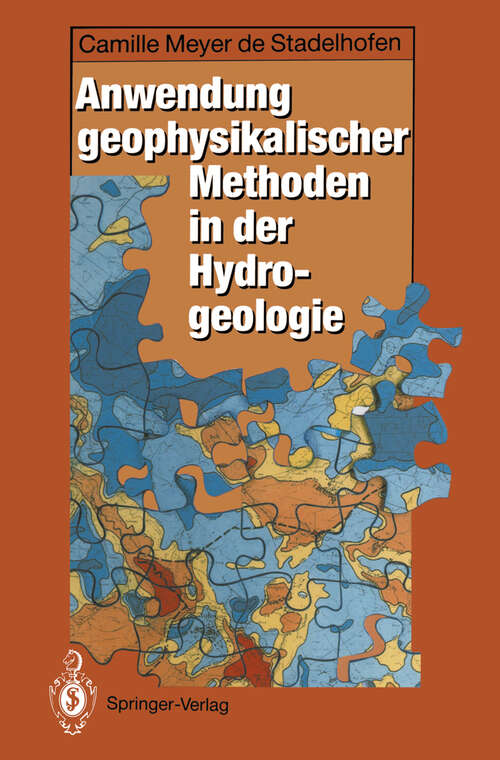 Book cover of Anwendung geophysikalischer Methoden in der Hydrogeologie (1994)