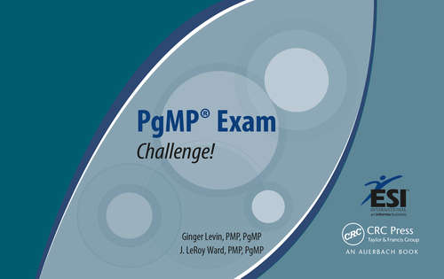 Book cover of PgMP Exam Challenge! (ESI International Project Management Series)
