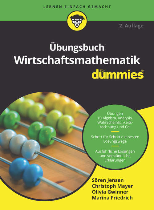 Book cover of Übungsbuch Wirtschaftsmathematik für Dummies (2. Auflage) (Für Dummies)