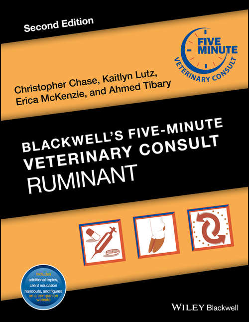 Book cover of Blackwell's Five-Minute Veterinary Consult: Ruminant (2) (Blackwell's Five-Minute Veterinary Consult)