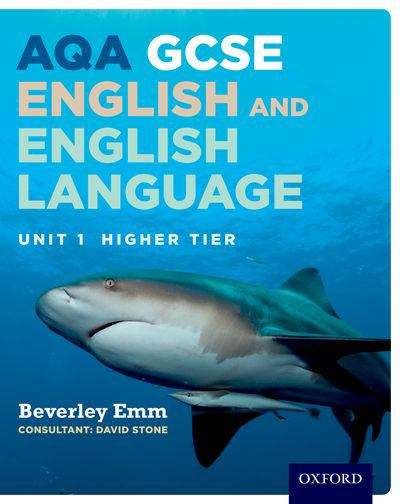 Book cover of AQA GCSE English and English Language Unit 1 Higher Tier (PDF)