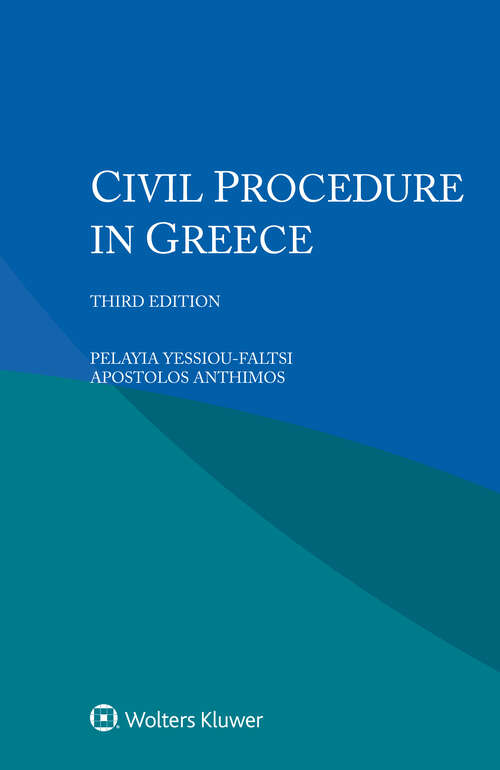 Book cover of Civil Procedure in Greece (3)