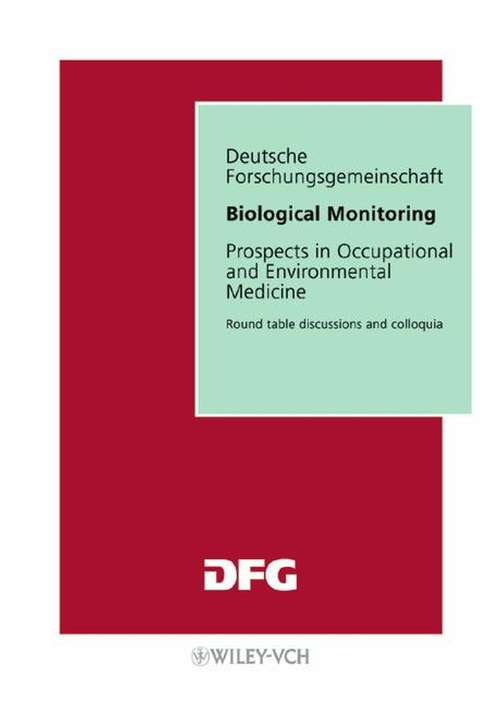 Book cover of Biological Monitoring: Prospects in Occupational and Environmental Medicine