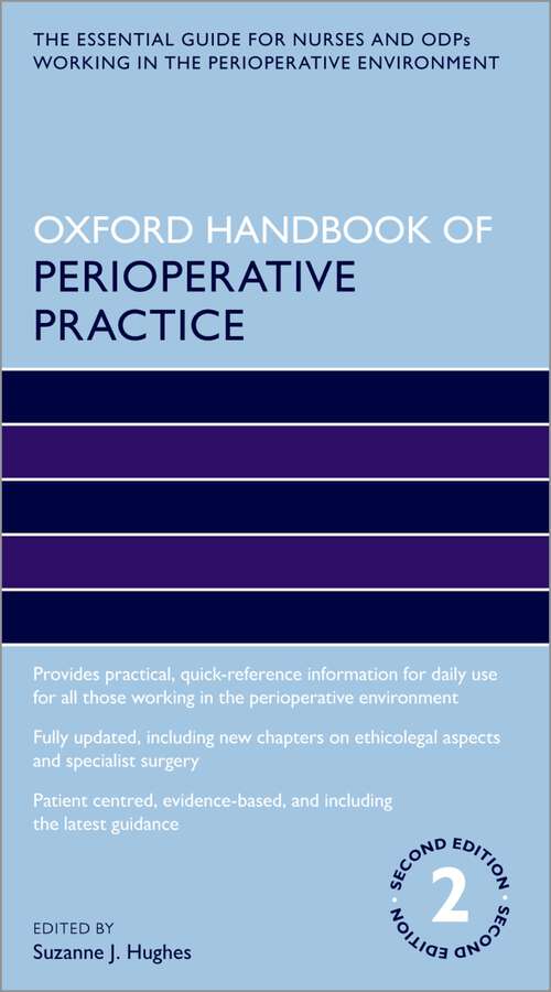 Book cover of Oxford Handbook of Perioperative Practice (Oxford Handbooks in Nursing)