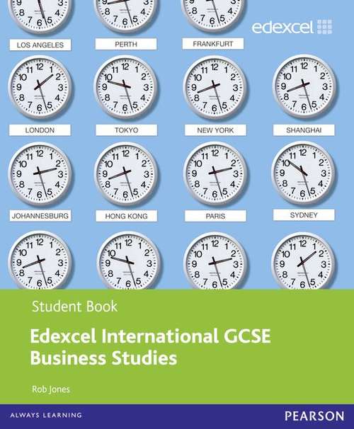 Book cover of Edexcel International GCSE Business Studies Student Book with ActiveBook CD (PDF)