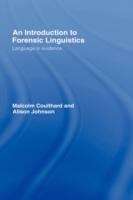 Book cover of An Introduction to Forensic Linguistics: Language in Evidence (PDF)