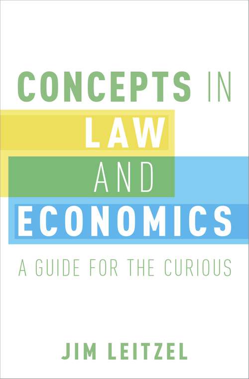 Book cover of Concepts in Law and Economics: A Guide for the Curious