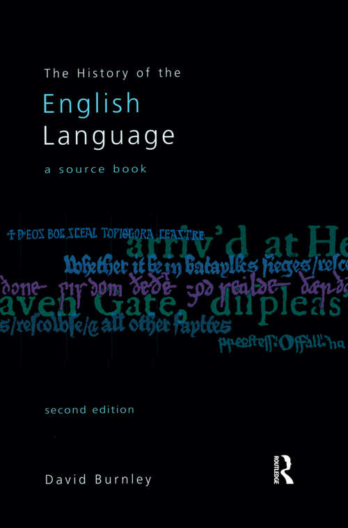 Book cover of The History of the English Language: A Sourcebook