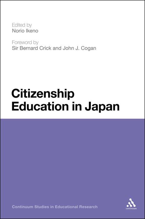 Book cover of Citizenship Education in Japan (Continuum Studies in Educational Research)