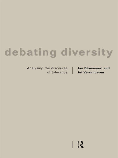 Book cover of Debating Diversity: Analysing the Discourse of Tolerance