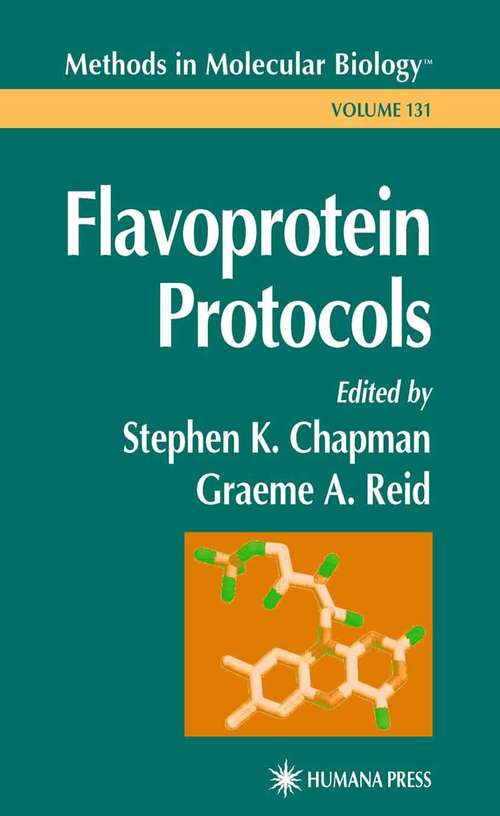 Book cover of Flavoprotein Protocols (1999) (Methods in Molecular Biology #131)