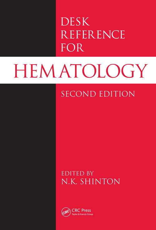 Book cover of Desk Reference for Hematology (2)