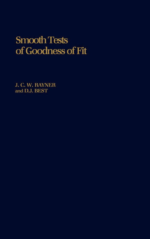 Book cover of Smooth Tests of Goodness of Fit (Oxford Statistical Science Series)