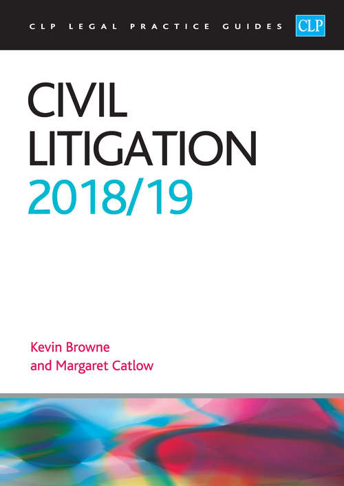 Book cover of Civil Litigation 2018/2019 (PDF)