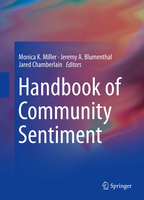 Book cover of Handbook of Community Sentiment (2015)