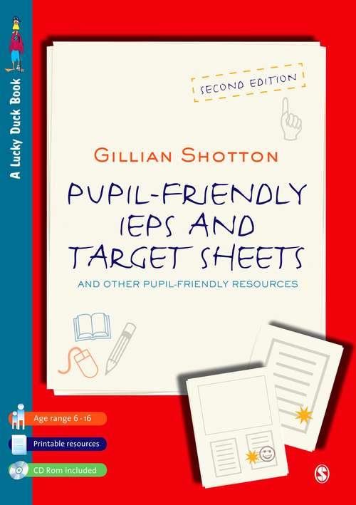 Book cover of Pupil Friendly IEPs and Target Sheets: And Other Pupil-Friendly Resources (PDF)