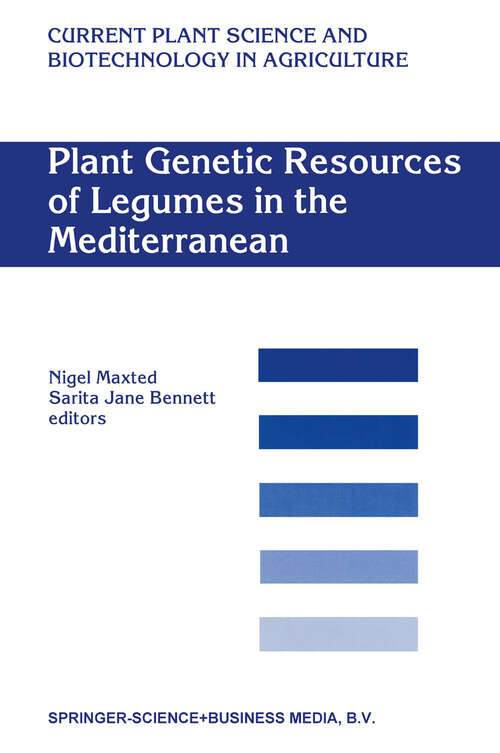 Book cover of Plant Genetic Resources of Legumes in the Mediterranean (2001) (Current Plant Science and Biotechnology in Agriculture #39)