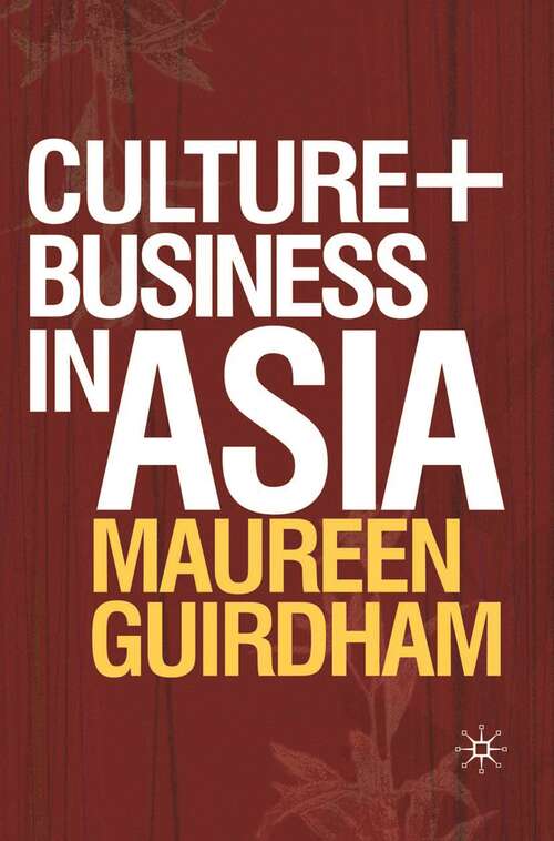 Book cover of Culture and Business in Asia (2009)