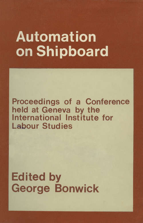 Book cover of Automation on Shipboard: (pdf) (1st ed. 1967)