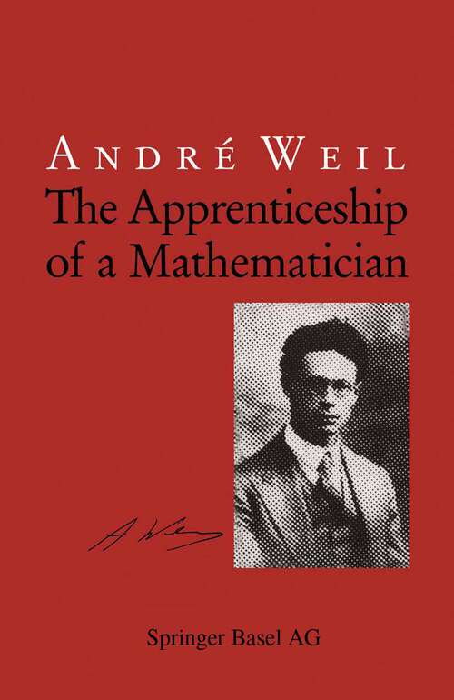 Book cover of The Apprenticeship of a Mathematician (1992)