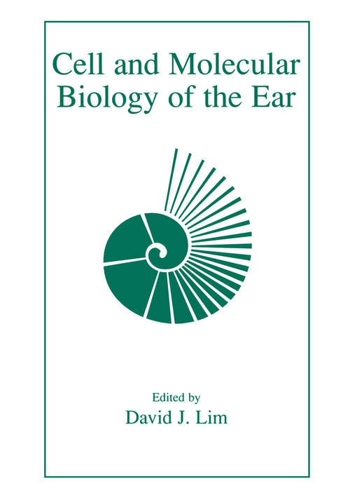 Book cover of Cell and Molecular Biology of the Ear (2000)