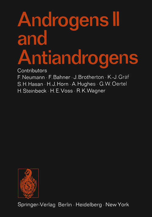 Book cover of Androgens II and Antiandrogens / Androgene II und Antiandrogene (1974) (Handbook of Experimental Pharmacology: 35 / 2)