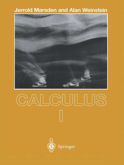 Book cover of Calculus I (2nd ed. 1985) (Undergraduate Texts in Mathematics)