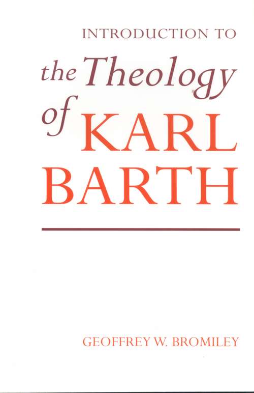 Book cover of Introduction to the Theology of Karl Barth